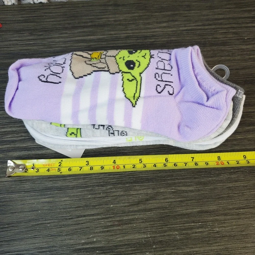 Star Wars The Mandalorian Grogu Baby Yoda Women's No-show Socks -‎ 5 Pair